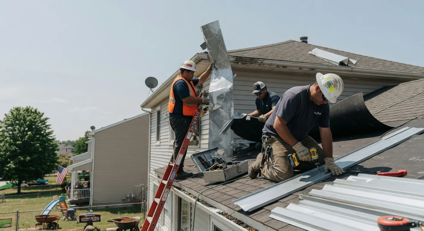 Storm Damage Metal Roof Repair in Lewisport, KY